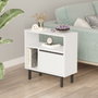 Hanah Home On6-W Mesa Auxiliar Blanca